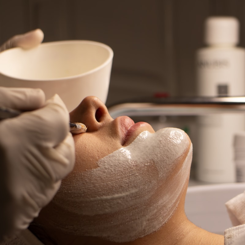 A relaxing facial treatment at the atelier